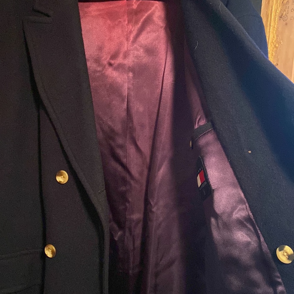 Men’s Tommy Hilfiger Long Button Down Lined Coat Style B885609 5350 Size XL/XG - Picture 13 of 16